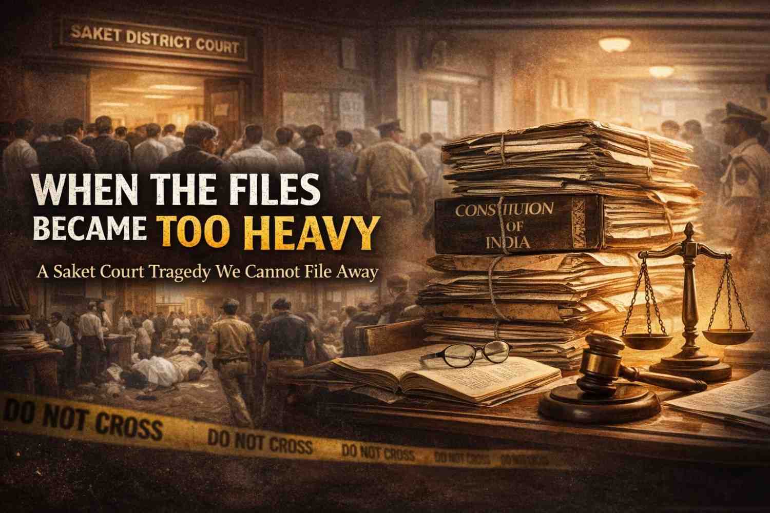 When the Files Became Too Heavy: A Saket Court Tragedy We Cannot File Away